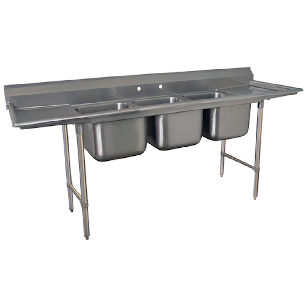 Advance Tabco T9-83-60-18RL 20" Regaline 3-Compartment Sink