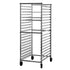 New Age 93020KD Mobile Full Height 26-3/4" Donut Screen Rack - 3" Center Spacing