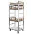 New Age 95136 Mobile Produce Crisper Rack, 10-3/4" Centers - 7 Basket Capacity