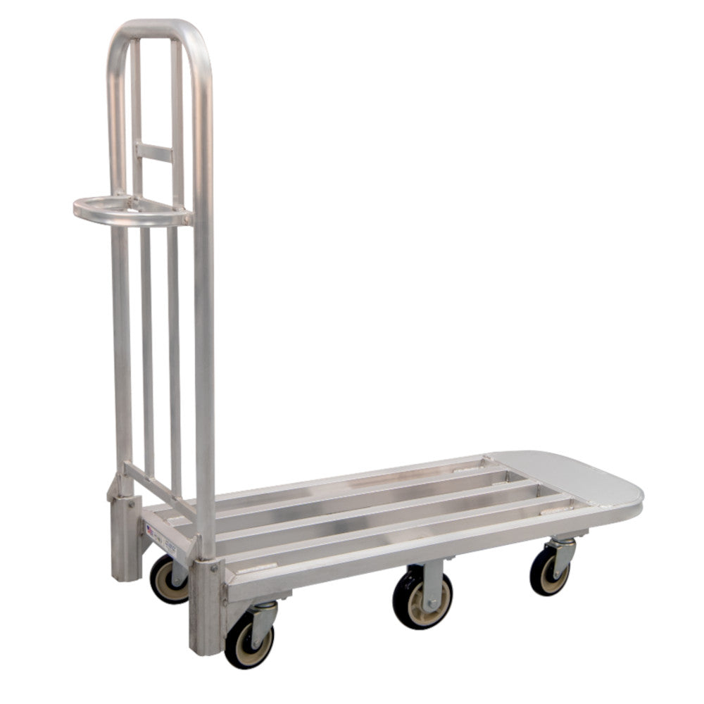 New Age 95370 Portable 50.38" Merchandising Cart / Platform Truck, Push Handle