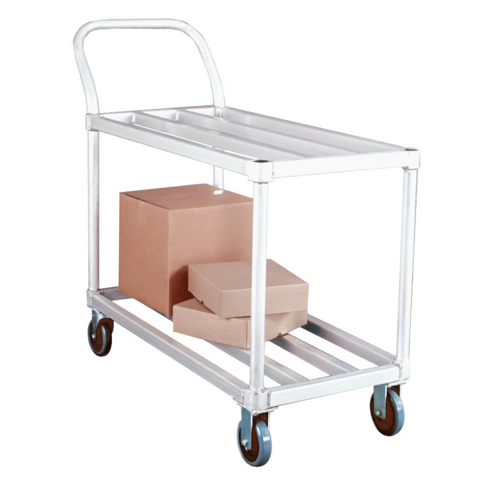 New Age 95661 Mobile 19" Tubular Deck Produce Cart - 700 lb. Capacity