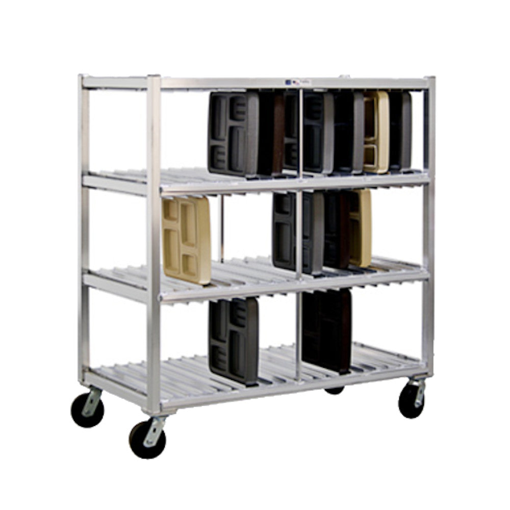 New Age 96704 Mobile 28-1/2" Tray Drying Rack with Three Levels - 2-5/8" Spacing