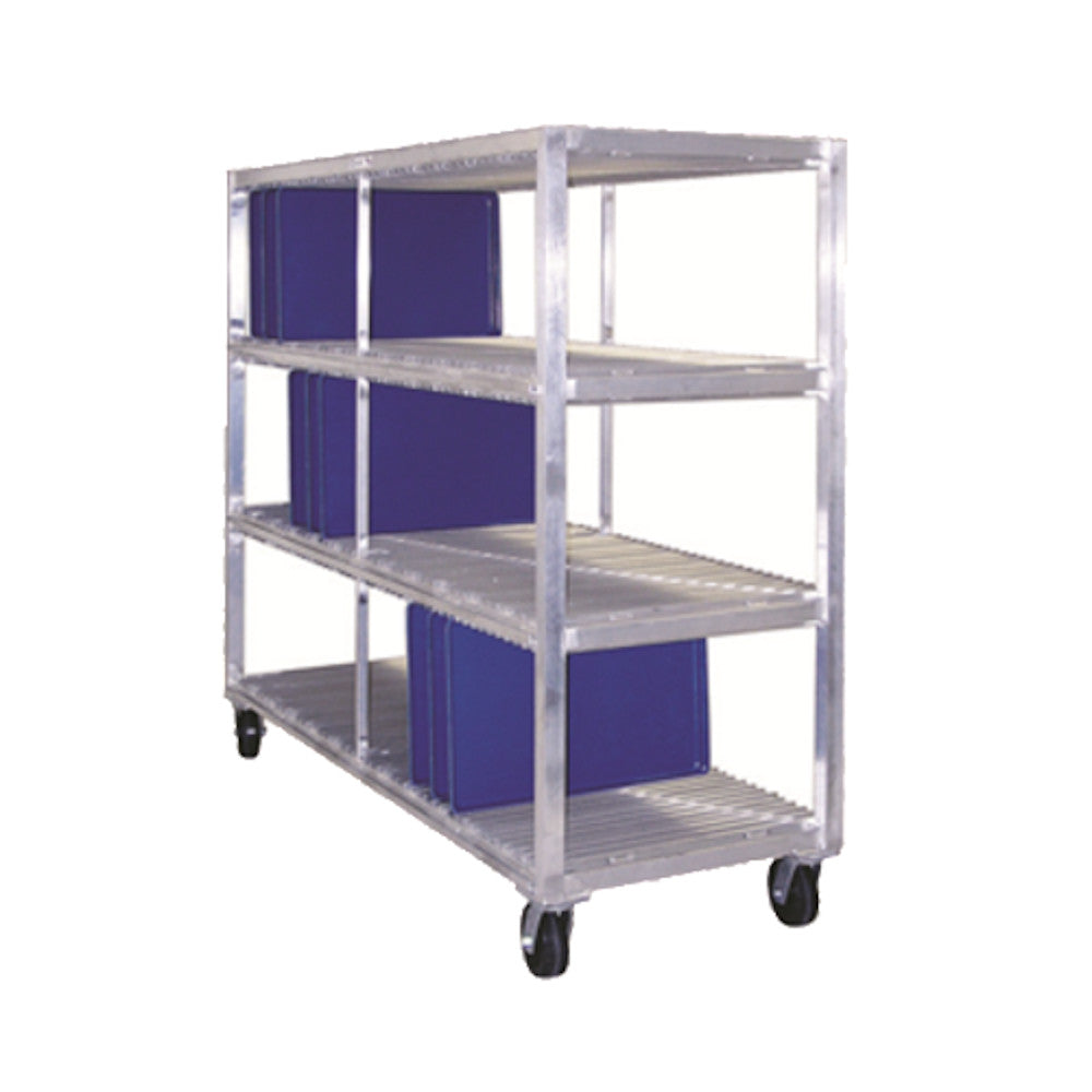 New Age 96710 Mobile 28-1/2" Tray Drying Rack with Three Levels - 1-2/5" Spacing
