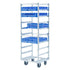 New Age 97142 Mobile Full Height 22" Mobile Utility Rack - Slides on 6" Centers