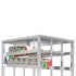 New Age 97294 Stationary First-In, First-Out Storage Can Rack