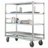 New Age 98182 Queen Mary 65-1/2" Banquet Cart with Four Shelves - 2500 lb. Capacity