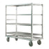 New Age 98182 Queen Mary 65-1/2" Banquet Cart with Four Shelves - 2500 lb. Capacity