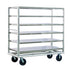 New Age 98183 Queen Mary 65-1/2" Banquet Cart with Six Shelves and 8-1/4" Spacing - 3000 lb. Capacity