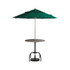 Grosfillex 98822031 9 Ft. Round Top Windmaster Umbrella in Forest Green
