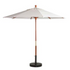 Grosfillex 98910431 9 Ft. Round Top Market Umbrella in White