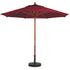 Grosfillex 98912731 9 Ft. Round Top Market Umbrella in Burgundy