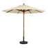 Grosfillex 98940331 7 Ft. Round Top Market Umbrella in Khaki