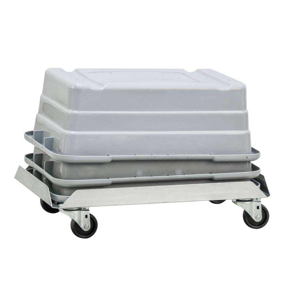 New Age 99251 Aluminum 26"L x 17"W x 6"H Lug Storage Dolly