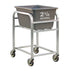 New Age 99521 Aluminum 20-1/4" Bulk Goods Cart - 2-1/4 Bushel Capacity