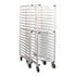 New Age 99866 Mobile Full Height Open Sides "Z" Type Bun Pan Rack - 3" Centers