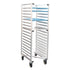 New Age 99866 Mobile Full Height Open Sides "Z" Type Bun Pan Rack - 3" Centers