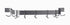 Advance Tabco SW1-36-EC POT RACK WALL HUNG 132"