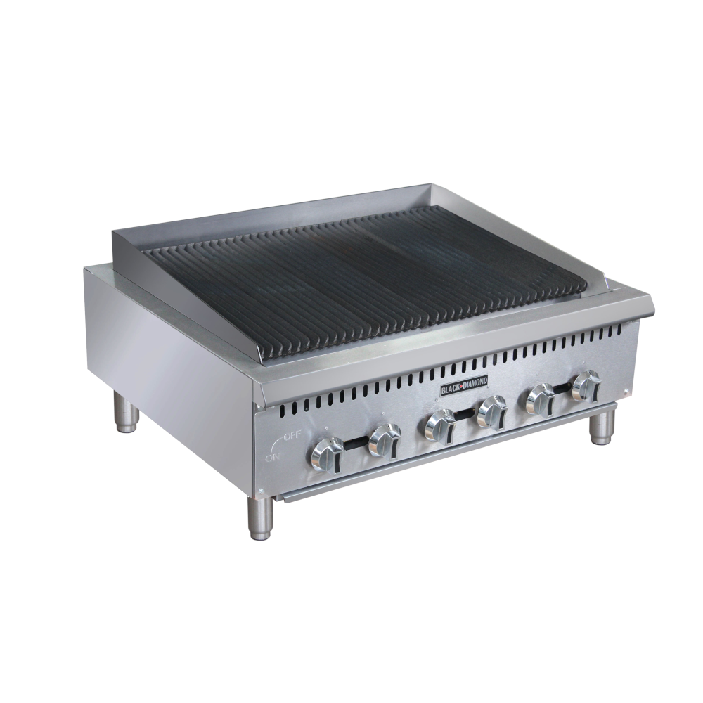 Adcraft BDCTC-36 Black Diamond Heavy Duty Gas Charbroiler 36"W