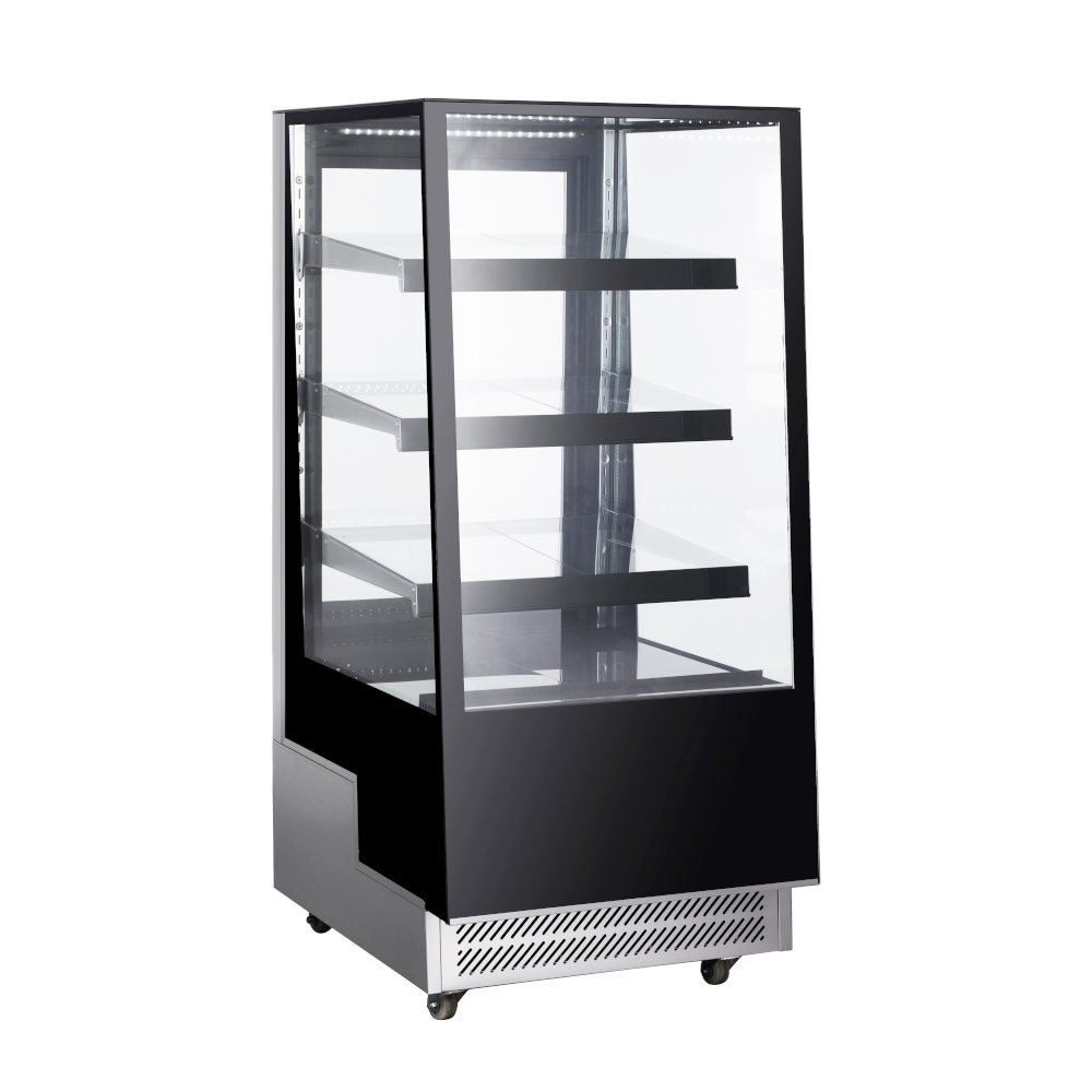 Adcraft BDDRF-350 Black Diamond Display Refrigerator 12 Cu. Ft.