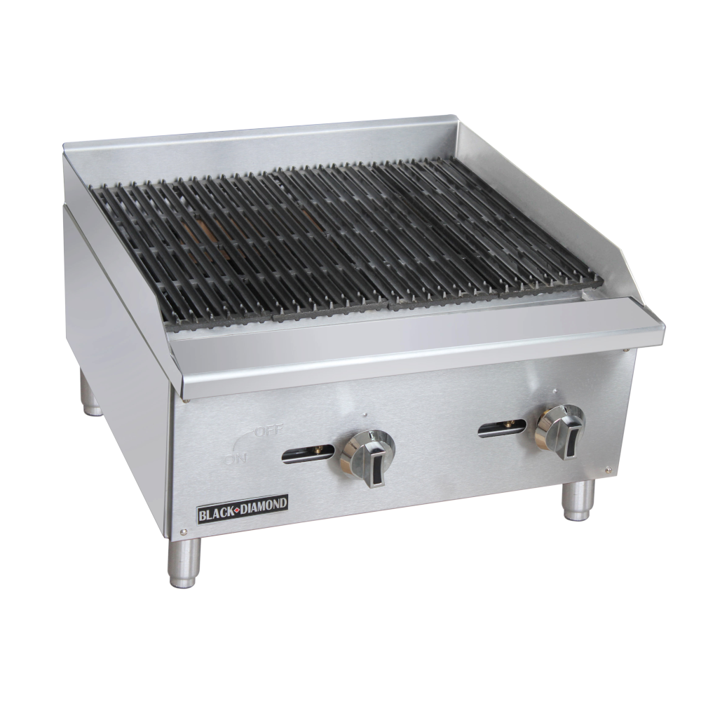 Adcraft BDECTC-24/NG Black Diamond Standard Series Gas Charbroiler 24"W