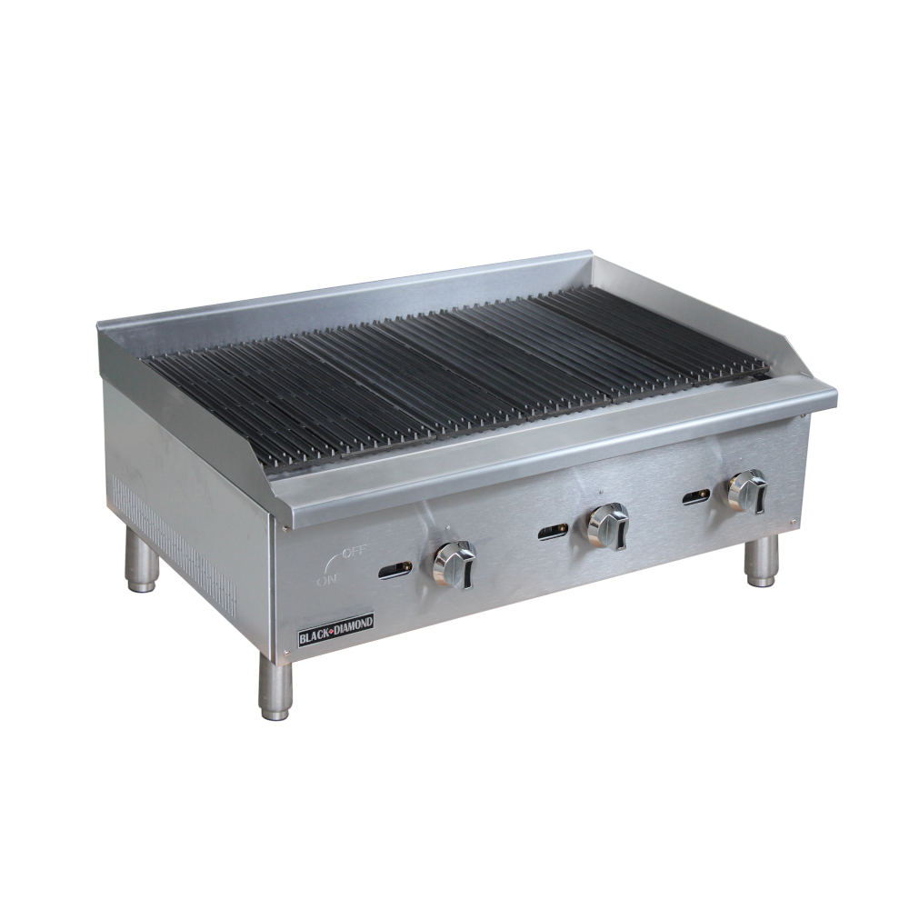 Adcraft BDECTC-36/NG Black Diamond Standard Series Gas Charbroiler 36"W