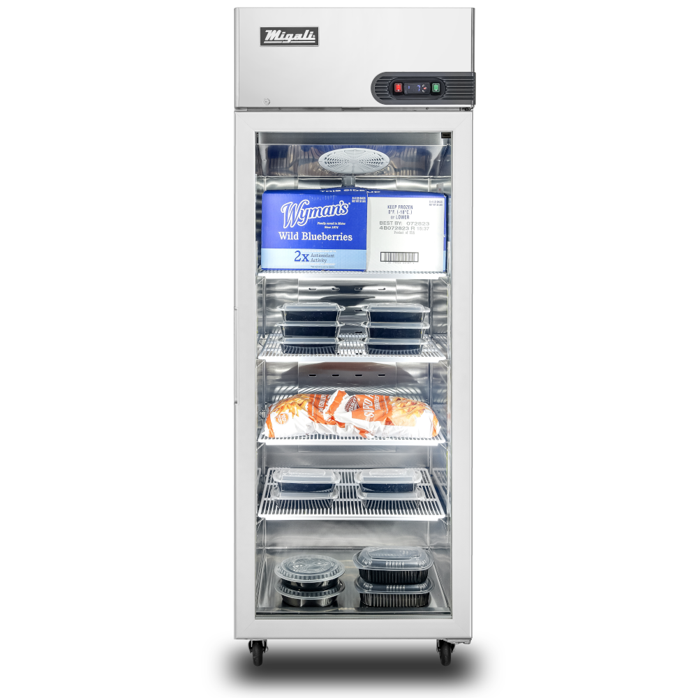 Migali C-1FG-HC 1 Door Glass Reach-In Freezer
