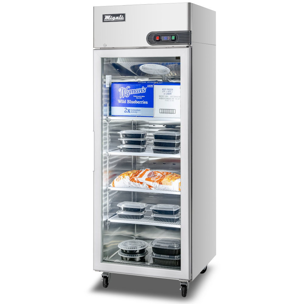 Migali C-1FG-HC 1 Door Glass Reach-In Freezer