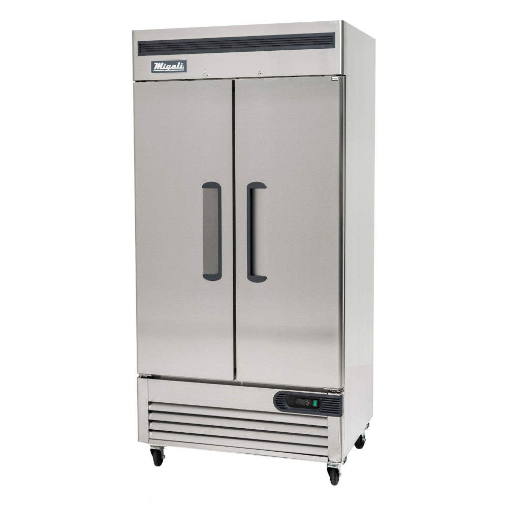 Migali C-2FB-35-HC 2 Door Reach-In Freezer, Bottom Mount