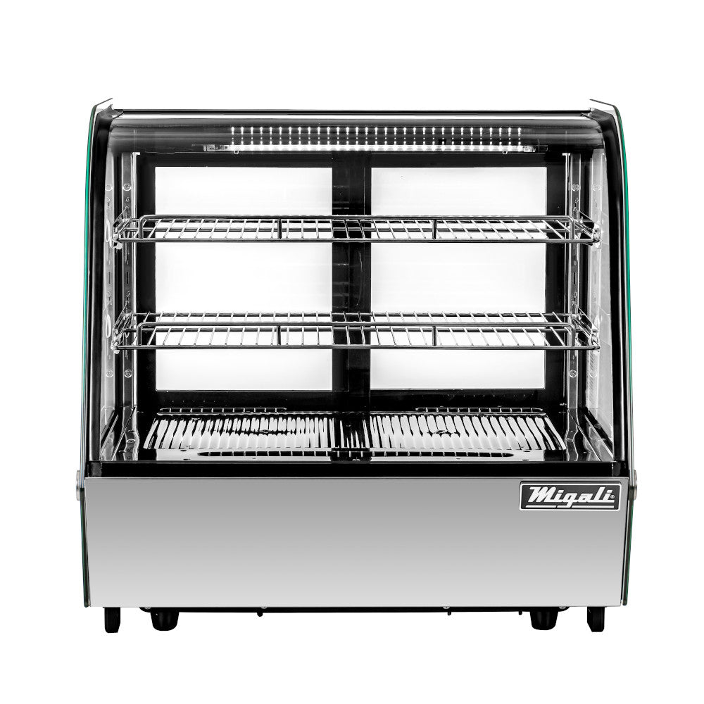 Migali C-42CTC-28 28” Wide Counter-Top Straight Glass Display Case Refrigerator