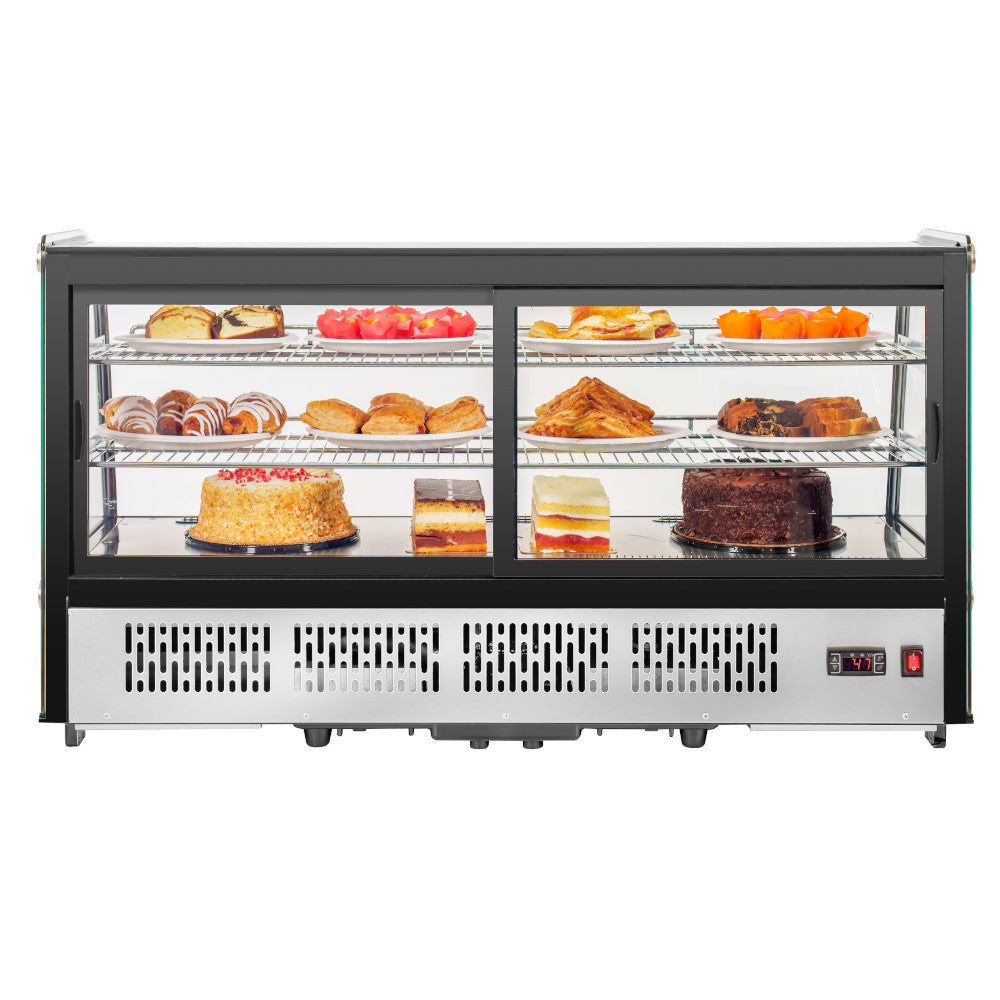 Migali C-70CTC-48 48” Wide Counter-Top Curved Glass Display Case Refrigerator