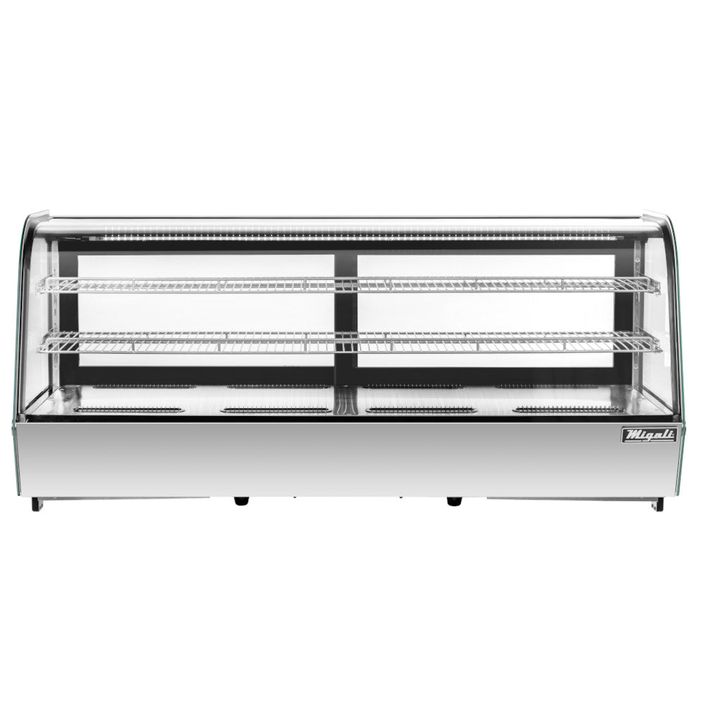 Migali C-88CTC-60 60” Wide Counter-Top Straight Glass Display Case Refrigerator