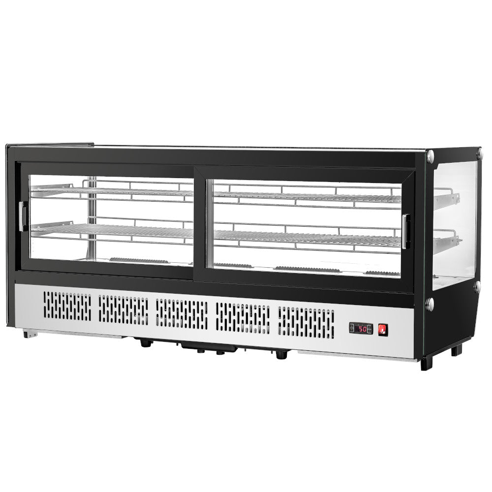 Migali C-88CTS-60 60” Wide Counter-Top Straight Glass Display Case Refrigerator
