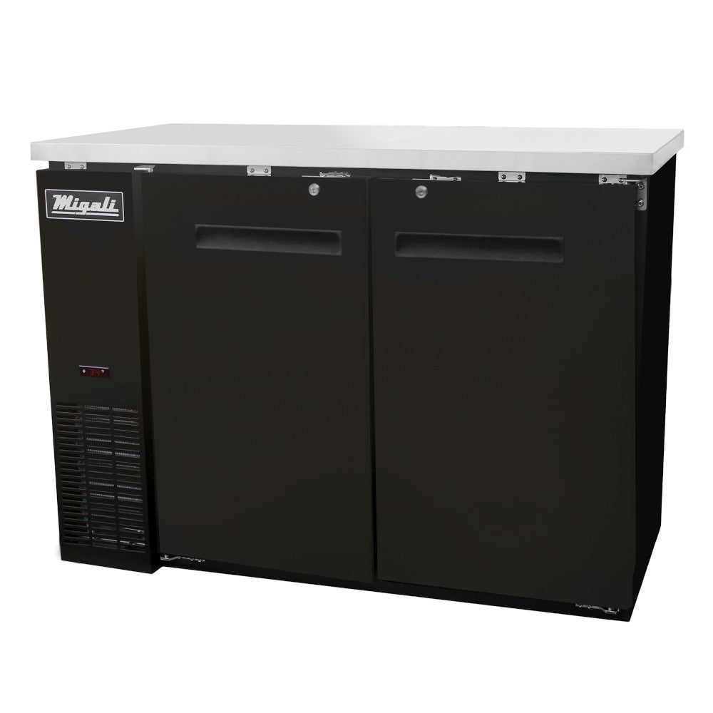 Migali C-BB48-HC 48″ Solid Door Back Bar Refrigerator