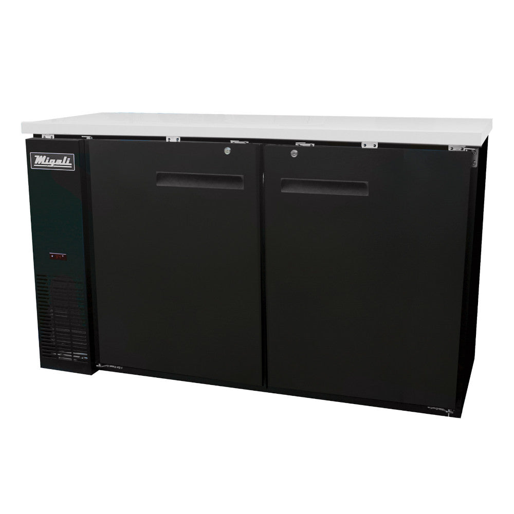 Migali C-BB60-HC 60″ Solid Door Back Bar Refrigerator