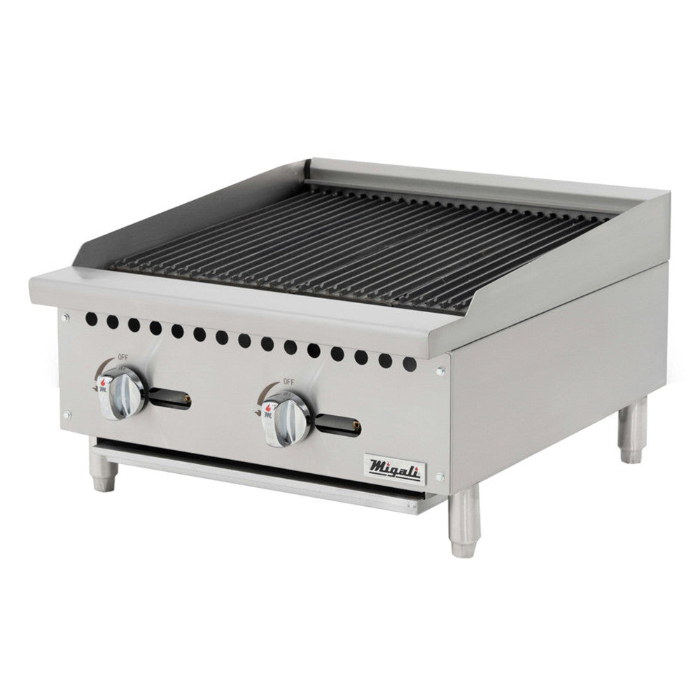 Migali C-CR24 24″ Wide Char-Rock Broiler - 70,000 BTU