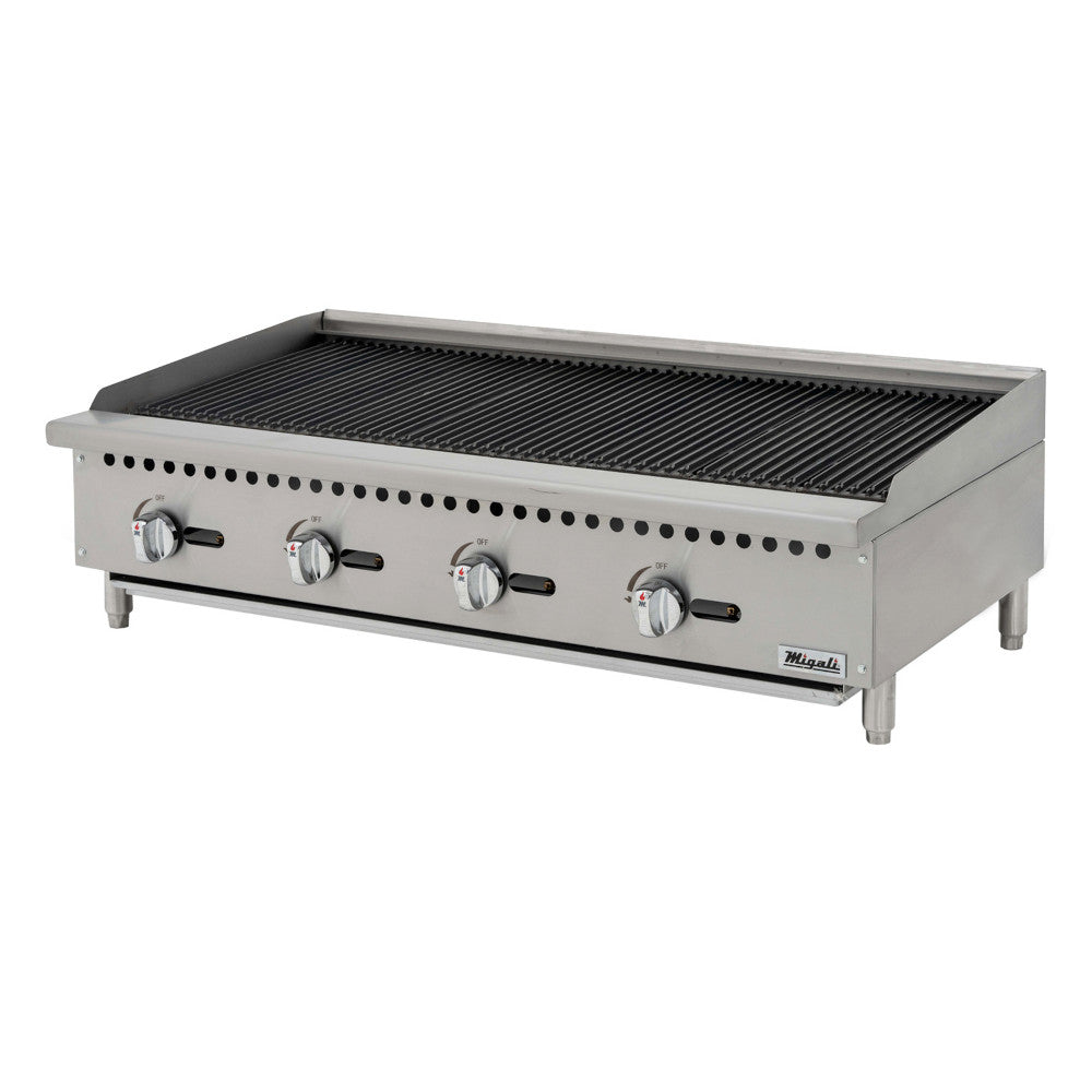 Migali C-CR48 48″ Wide Char-Rock Broiler - 140,000 BTU