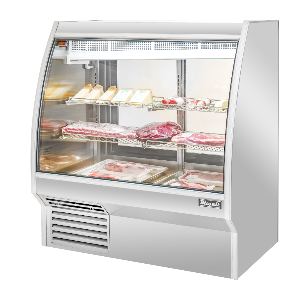 Migali C-DC-4 4 Ft Deli Display Case, Curved Glass