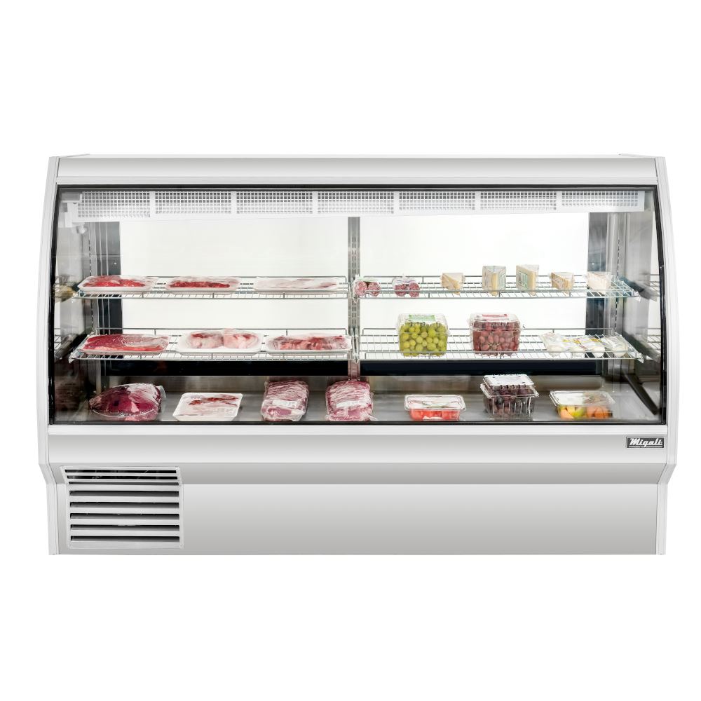 Migali C-DC-7 7 Ft Deli Display Case, Curved Glass
