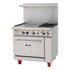 Migali C-RO2B-24GL-LP 2 Burner Range, 24” Griddle Left Side, (1) Oven, Liquid Propane