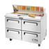 Migali C-SP48-12-D-HC 48″ – 12 Pans, Sandwich Prep Table with Drawers