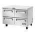 Migali C-U48R-D-HC 48″ Undercounter & Work Top Refrigerator with Drawers
