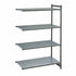 Cambro CBA213672VS4580 Camshelving Basics Add On Unit 3V+1S 21X36X72 Brushed Graphite