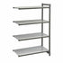Cambro CBA213684S4580 Camshelving Basics Add On Unit 4S 21X36X84 Brushed Graphite