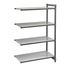 Cambro CBA215464S4580 CamshelvingBasics Add On Unit 4S 21X54X64 Brushed Graphite