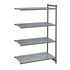 Cambro CBA215472VS4580 Camshelving Basics Add On Unit 3V+1S 21X54X72 Brushed Graphite