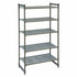 Cambro CBU183664V5580 Camshelving Basics Starter Unit 5V 18X36X64 Brushed Graphite