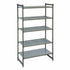 Cambro CBU184884VS5580 Camshelving Basics Starter Unit 4V+1S 18X48X84 Brushed Graphite