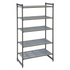 Cambro CBU214872V5580 Camshelving Basics Starter Unit 5V 21X48X72 Brushed Graphite
