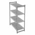 Cambro CBU214884V4580 Camshelving Basics Starter Unit 4V 21X48X84 Brushed Graphite