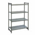 Cambro CBU216072S4580 Camshelving Basics Starter Unit 4S 21X60X72 Brushed Graphite
